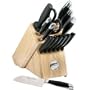KitchenAid Cooks Series 14-Piece Cutlery Block Set with Bonus Santoku Knife
