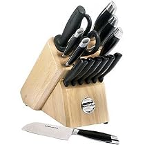 KitchenAid Cooks Series 14-Piece Cutlery Block Set with Bonus Santoku Knife