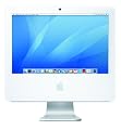Apple iMac Desktop with 17-inch Display MA710LL/A (1.83 GHz Intel Core 2 Duo, 512 MB RAM, 160 GB Hard Drive, Combo Drive)