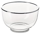 Emsa MANHATTAN Salatschale mit Chromring, 27 cm ø transparent/chrom