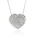 14K WG Diamond Heart Pendant w/ Chain