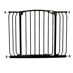 Dream Baby Swinging Security Gate with Extensions   Black