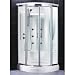 DreamLine SHJC-1238386-01 ATLANTICA Jetted and Steam Shower, White and Chrome