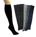 Produkt-Bild: 3 Paar schwarze hochwertige Herren- Kniestr&uuml;mpfe