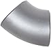 Stainless Steel 304/304L Pipe Fitting, Long Radius 45 Degree Elbow, Butt-Weld, Schedule 10, 1-1/2