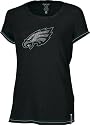 Philadelphia Eagles -Black- Junior's Rhinestar Logo Tee