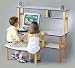 Buddy Computer Desk w/hutch, white top, yellow edge trim