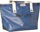 JIBオープントート　M　ネイビー×アイボリーハンドル　ネーム入れ可の画像
