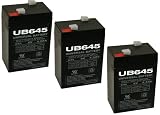 6V 4.5Ah Emergency Exit Lighting SLA Battery - 3 Pack