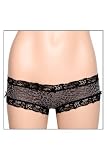 Black Leopard Hot Pants