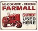 Farmall Equipment Tractor Sign Metal-Tin Signs Image