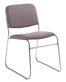 Global(R) Chrome Stacking Chair, Gray