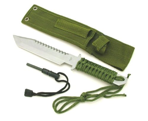 Full Tang Survival Knife & Fire Starter