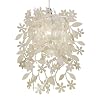 Floral Ceiling Pendant Shade, Cream