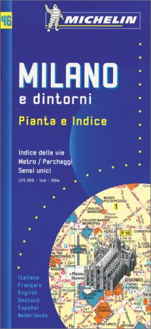 City Travel Guides Discounted  Books : Michelin Milan Street Map No. 46 (Michelin Maps & Atlases)