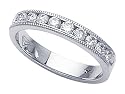 0.50 (1/2) cttw Round Diamonds Anniversary Ring / Band by Karina B(tm) - Platinum
