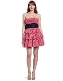 Betsey Johnson Women's Strapless Ruffled Dress