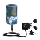 Gomadic for the PalmOne Treo 800 - International Wall / AC Charger for the PalmOne Treo 800 - Gomadic Brand w/ TipExchange Technology