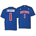 Pistons - adidas Men's NBA Player Tee - Iverson, Allen ( sz. XL, Blue : Iverson, Allen : #1 : Pistons )