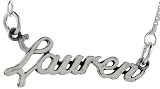 Sterling Silver  LAUREN  Name pendant
