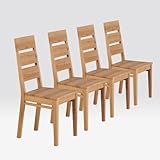 Stühle aus Buche, 4 Stück, Holzstühle, Esszimmerstühle, Georg, geölt