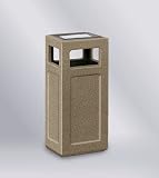 Keystone 8000 12 gallon Concrete Ash/Trash Architectual Bronze with Sierra Brown Concrete Ash/Trash KSR12SU-8000