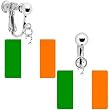 Flag of Ireland Clip on Earrings