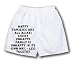 White Boxer Short with Happy families are all alike; every unhappy family is unhappy ...