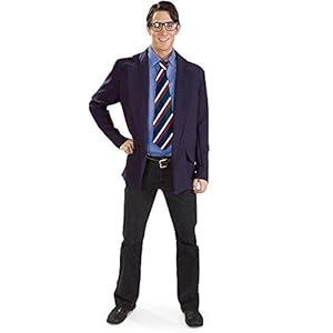 Warner Bros. Men's Clark Kent to Superman Costume Standard Standard