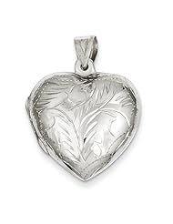 Sterling Silver Domed Heart Locket