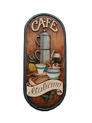 Cafe Italiano wall plaque