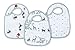 aden + anais Snap Bib, 100% Cotton Muslin, Soft Absorbent 3 Layers, Adjustable, 9” X 13”, 3 Pack, Vintage Circus