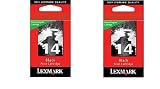Lexmark #14,14 Twin Pak Black( 18C2228, 18C2080, 18C2090) Lexmark Brand