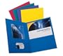 Oxford Twin Pocket Assorted Colors Leatherette-Grained Portfolios 25 Count (57513)