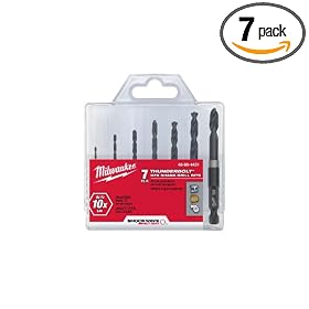 Milwaukee 48-89-4431 Shockwave Hex Drill Bit Set, 7-Piece by Milwaukee