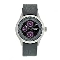 Diesel Women's Black Dial Leather Band Quartz Watch #DZ5126