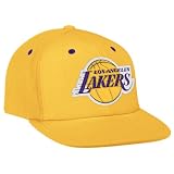NBA Men's Los Angeles Lakers Adjustable Snapback Hat (Gold, Adjustable)