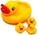 ElectroBee™ Duck Family Baby Bathing Toys Set Of 4 Yellow Rubber Squeaky Squeeze Lovely Ducklings RS.139.00