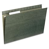Smead Hanging File Folder with Tab,  1/3- Cut Adjustable Tab, Legal Size, Standard Green,  25 per Box (64135)