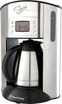 Russell Hobbs 13915 10 Cup Coffee Maker Digital Display with Programmable Timer and Thermal Carafe