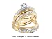 Stunning Yellow Gold 3 Pc. Genuine Diamond Wedding Set for Him and Her " Size 7 For Her and Size 10 For Him "