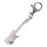 Welded Bliss Sterling 925 Silver Charm. Electric Guitar Clip Fit WBC1187