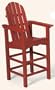 Bar-Height Adirondack Chair - Cherrywood (Cherrywood) (52.5"H x 31"W x 31"D)
