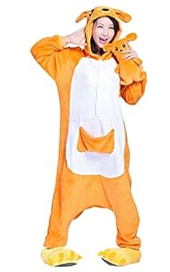SaiDeng Warm Sleepwear Adult Cosplay Pajamas Costume Homewear Lounge Wear Size L Kangaroo