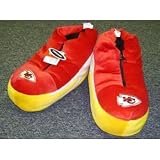 Kansas City Chiefs Plush Sneaker Slippers - L