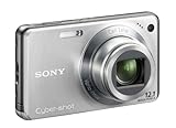 Sony DSC-W270S Digitalkamera (12 Megapixel, 5-fach opt. Zoom, 6,9 cm (2,7 Zoll) Display) silber