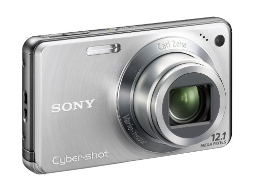 Sony DSC-W270S Digitalkamera (12 Megapixel, 5-fach opt. Zoom, 6,9 cm (2,7 Zoll) Display) silber