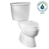 American Standard 2480.216.020 FloWise Dual Flush Right Height Elongated Two Piece Toilet, White American Standard 2480.216.020 FloWise Dual Flush Right Height Elongated Two Piece Toilet, White