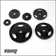 Troy Rubber Encased Olympic Weight Plates - 2.5 Pound - 1 Pair
