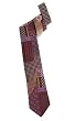 Aerial Woven Tie in burgundy